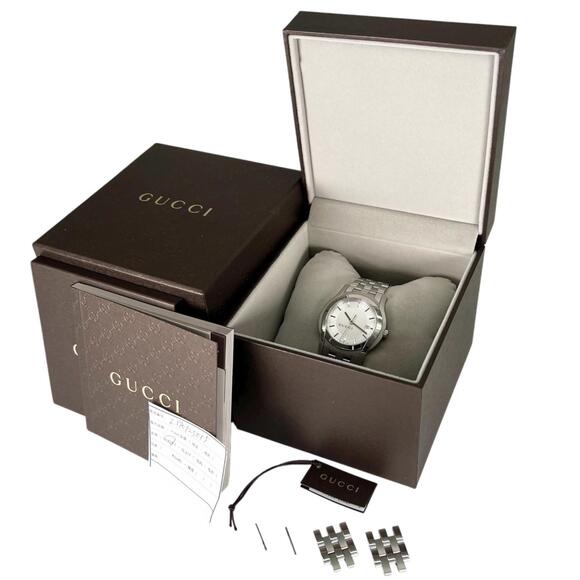 Gucci G-Class 5500XL Men's Stainless Steel Quartz Watch with Analog Display a...